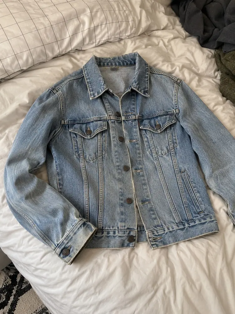 Blue denim jacket from the fictional Wearhouse garment pilot